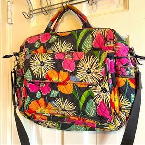 USED—Floral Vera Bradley laptop/work bag-some small holes
